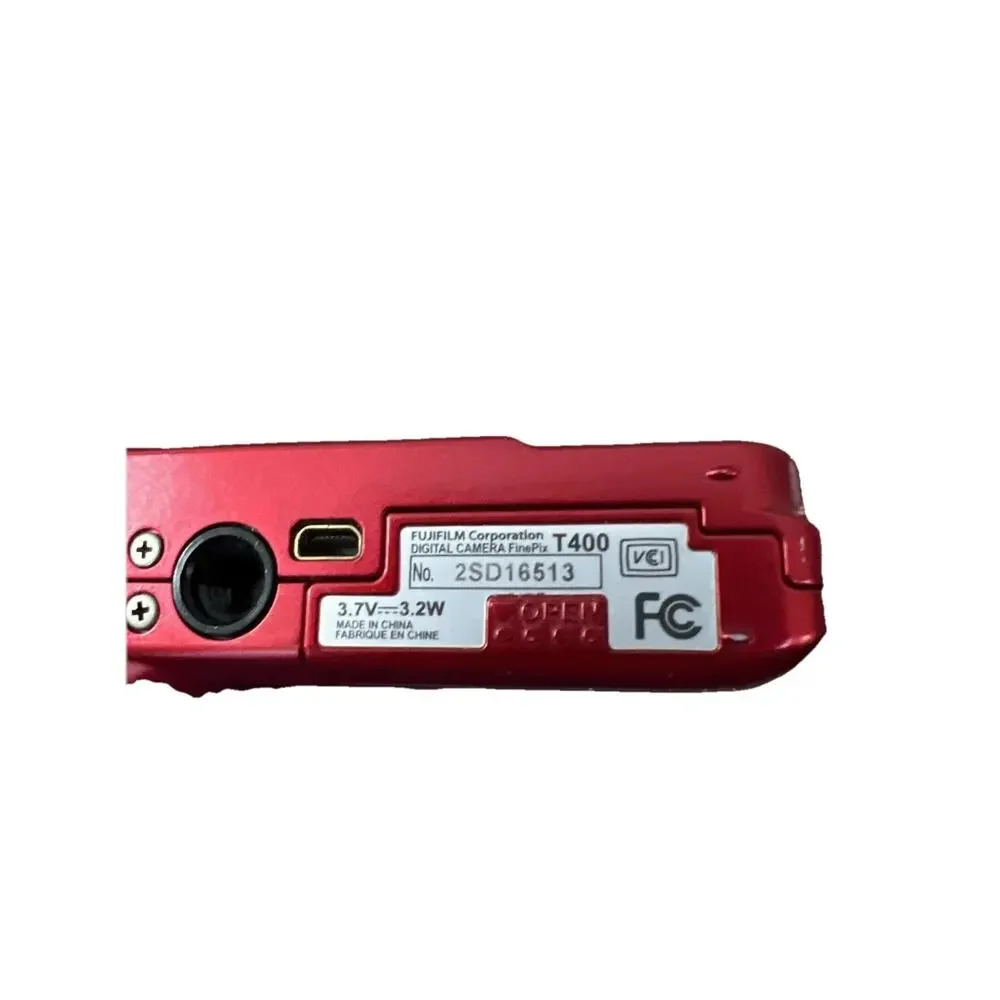 Fujifilm FinePix T400 Red 16MP Digital Camera w/ Battery No Charger